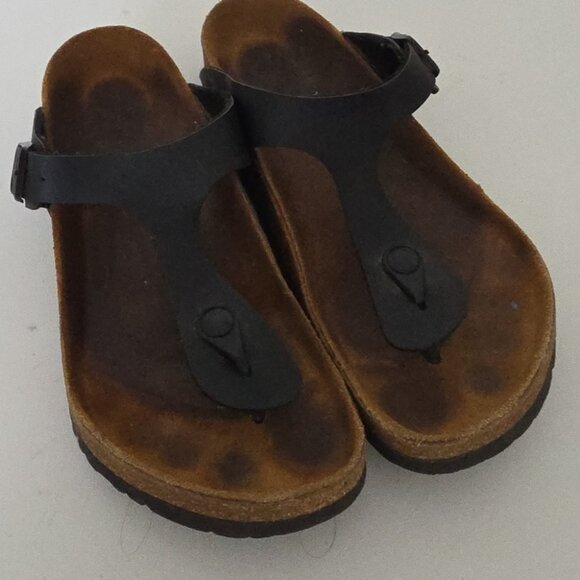 BIRKENSTOCK | Gizeh sandals thong black Women Sz 39 - Picture 3 of 5